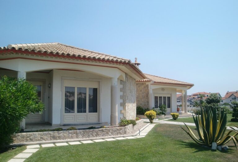 l'extérieur d'une villa